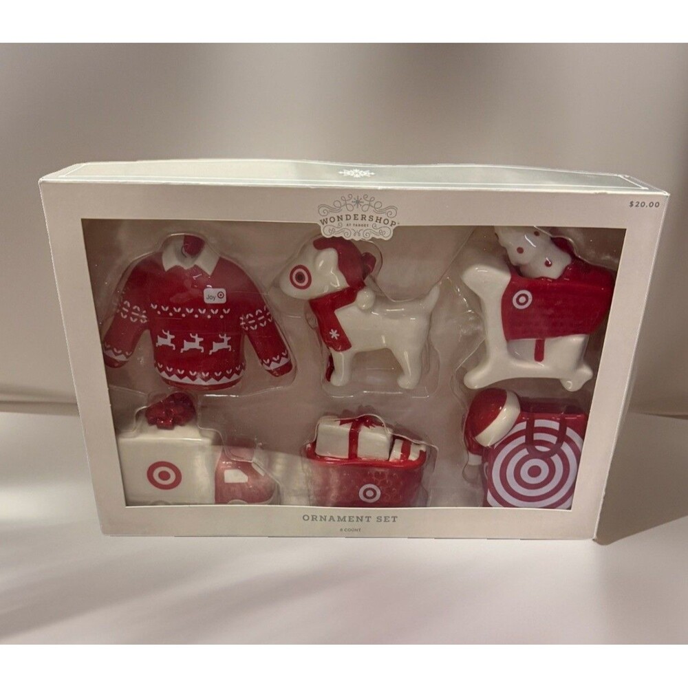 Target Wondershop 2024 Christmas Ornament Set 6pc NIB Holiday Decor